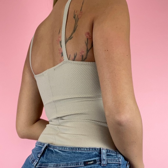 ❌SOLD-DEPOP❌ Charlotte Russe Criss Cross Bodysuit - Picture 2 of 4